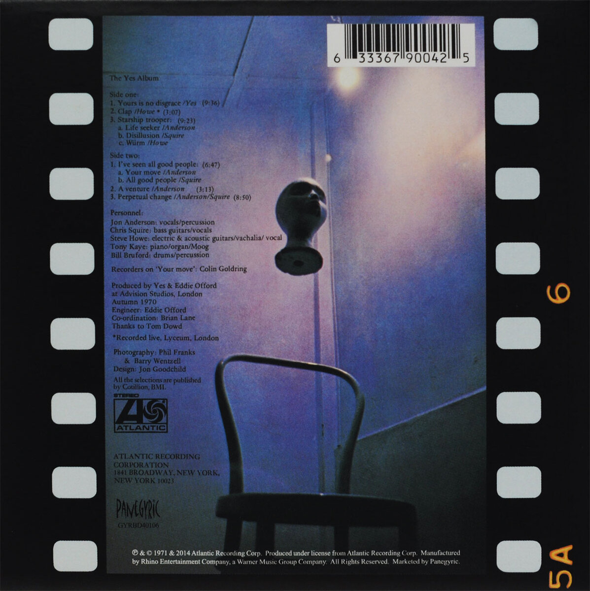 Yes - The Yes Album [CD+Blu-ray 5.1] (треклист) - фото автора