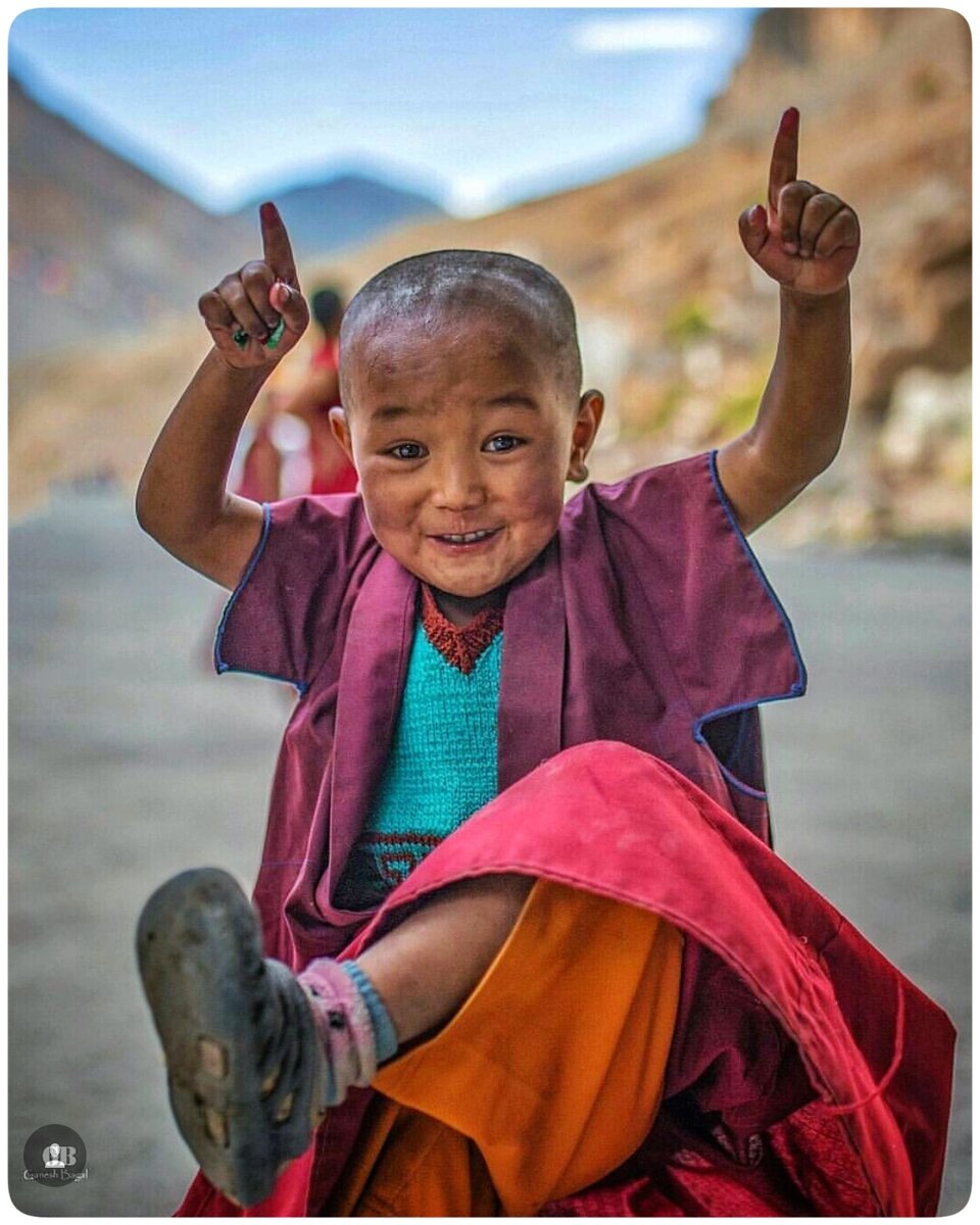 Этот маленький житель Лех Ладакха в Индии, похоже, знает ответ