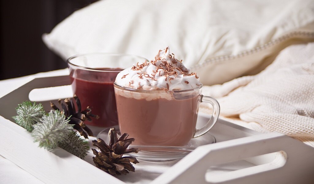 Для канала С.Пудовъ: Горячий шоколад и какао к завтраку на двоих в хмурый декабрьский день
