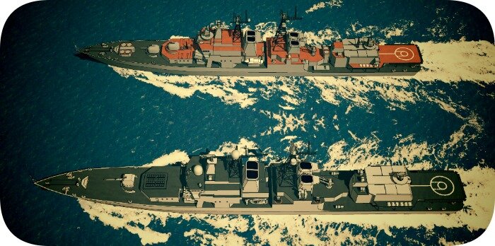 Наглядная демонстрация изменений БПК 1155 после модернизации во фрегат