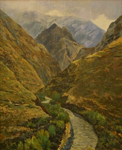 Река Аргун. Ижаев Рамзан Дениевич (современный художник)