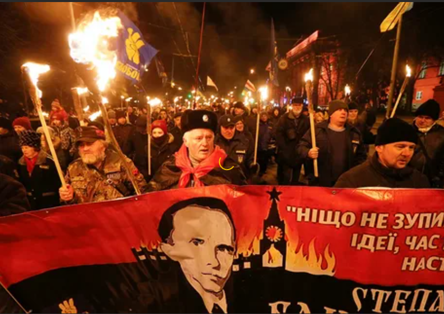 Факельное шествие Бандеровцев