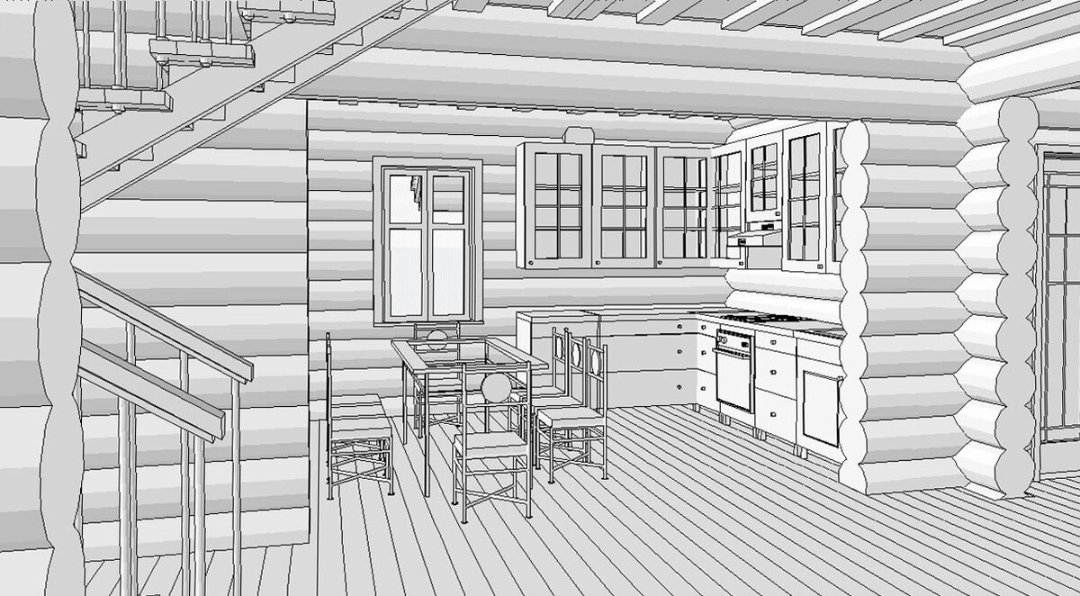 КУхня уютная и укромная, но просторная, совмещена с гостиной.