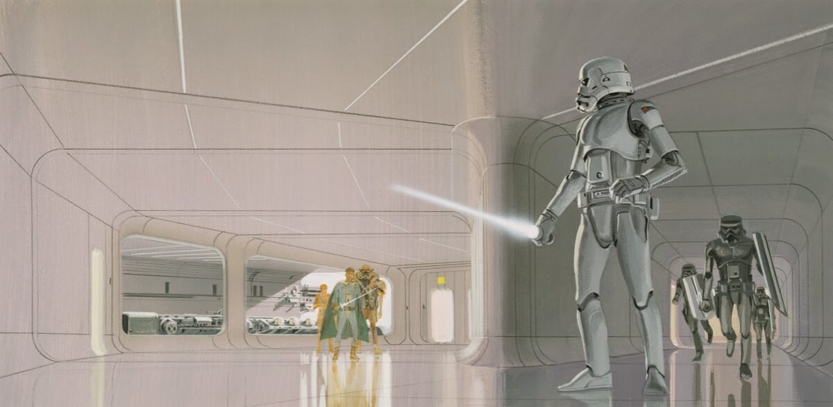 Концепт-арт, иллюстратор Ralph Angus McQuarrie (Lucasfilm)