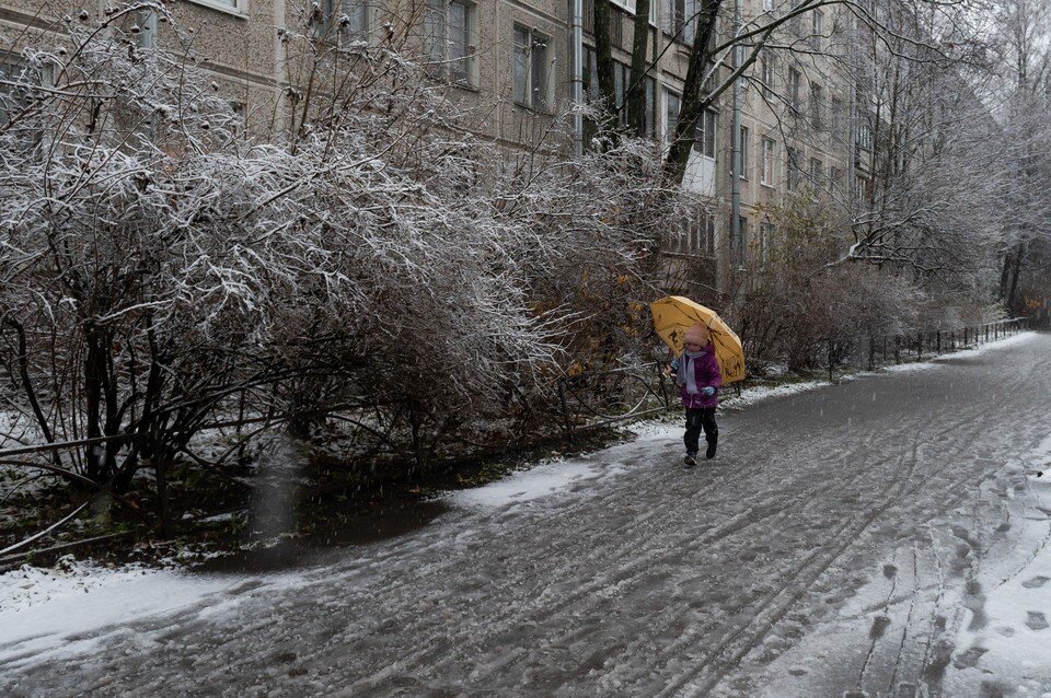     Петербург пережил самую холодную ночь с начала осени 22 ноября Юлия ПЫХАЛОВА