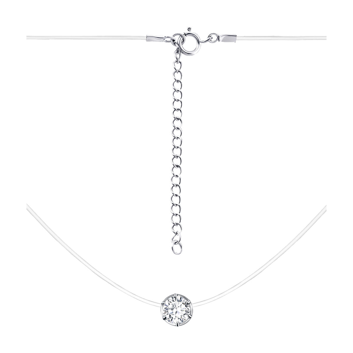 Минималистичная подвеска с фианитом: 13557992