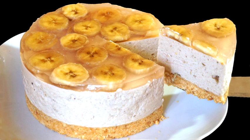 Банановый торт без выпечки вкусно и просто