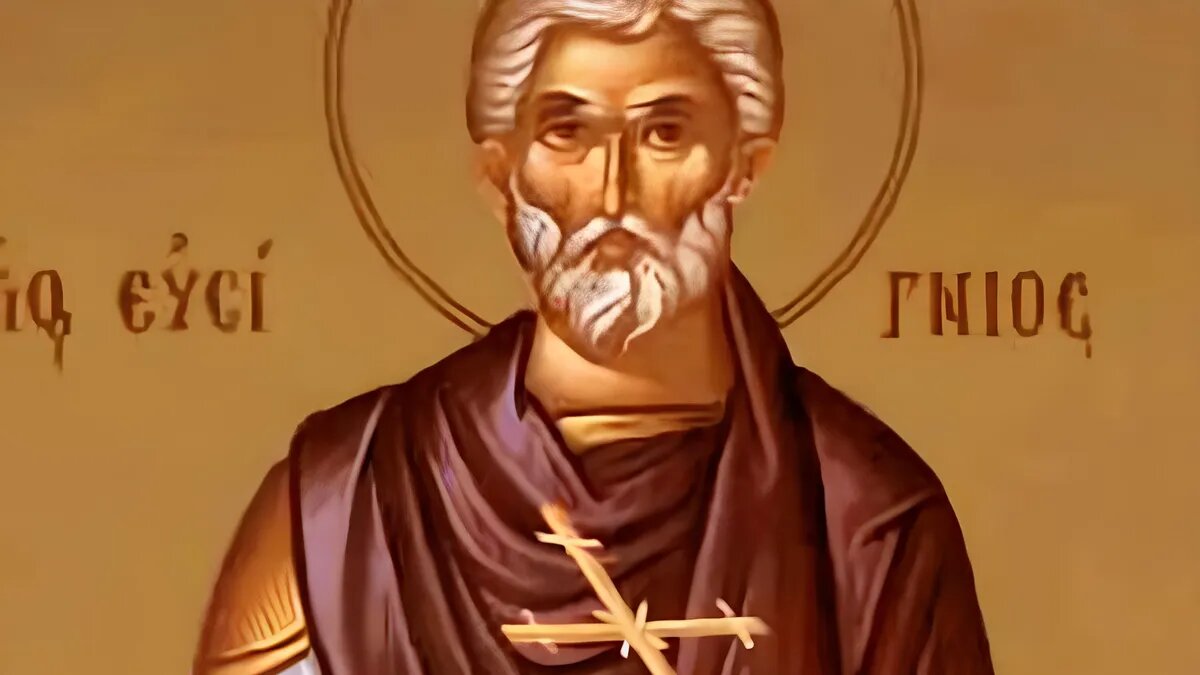 Святой лик мученика Евстигнея. Фото: hram-olgi.ru