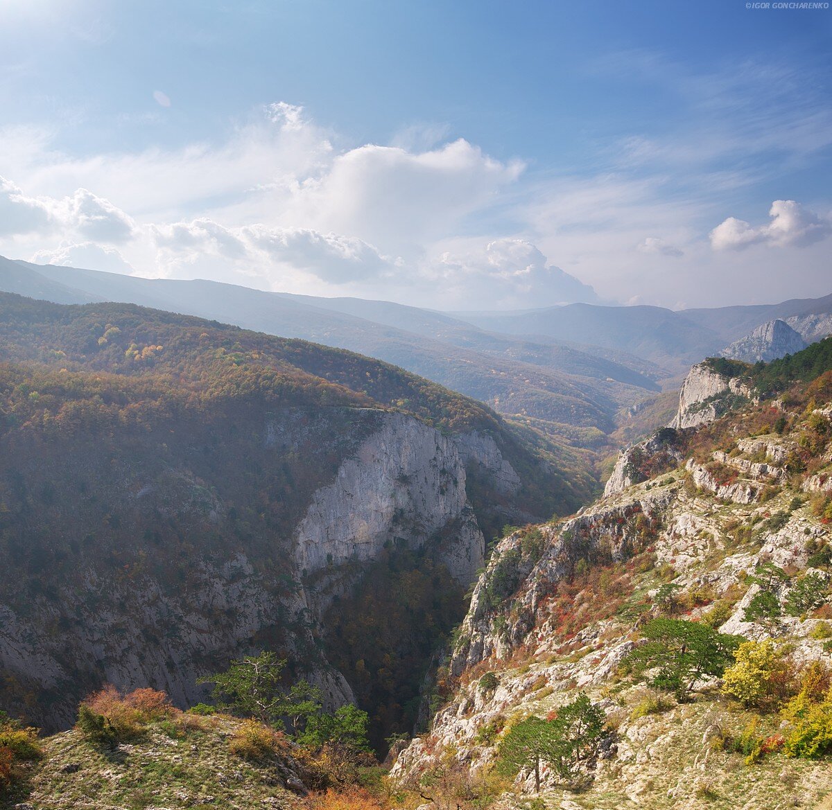                                                                     вид на Большой Каньон Крыма