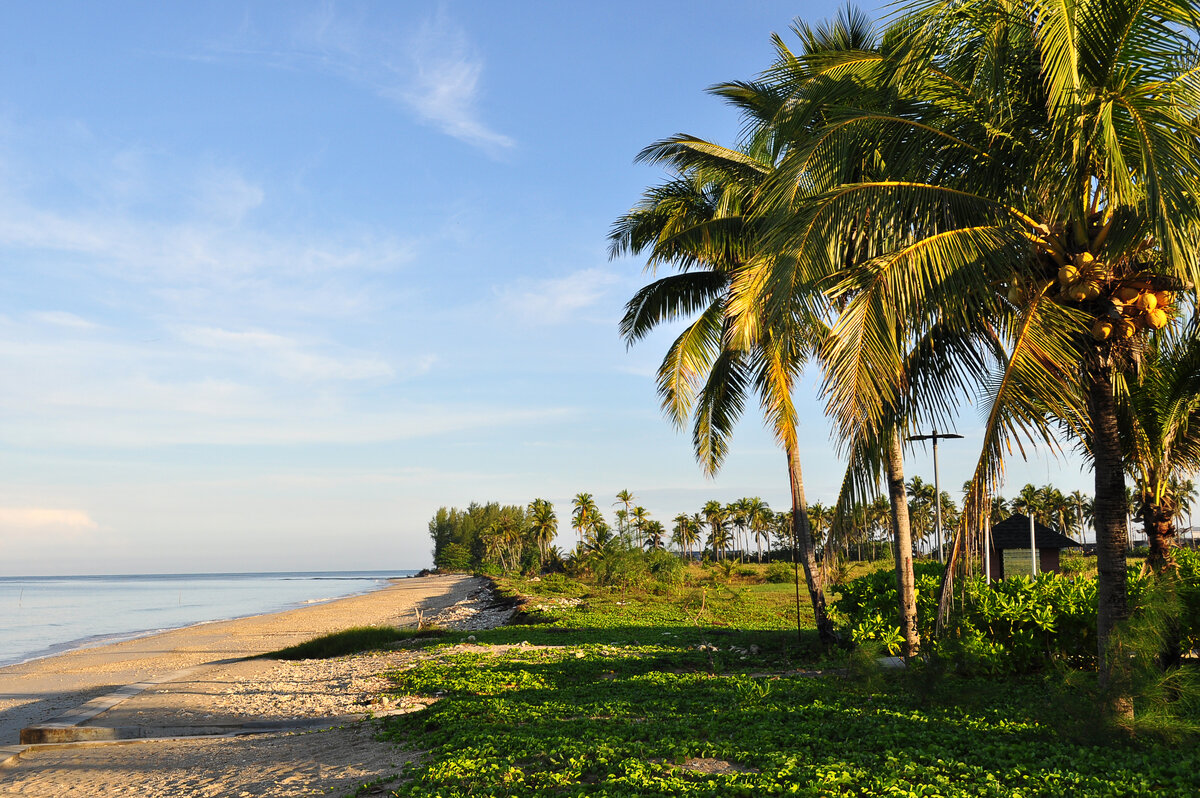 Рассвет на пляже в районе отеля 5*MERLIN RESORT BANGSAK