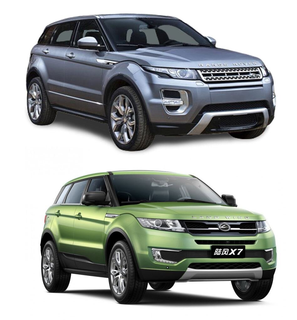 Land Rover Evoque (2011) и Landwind X7 (2014)