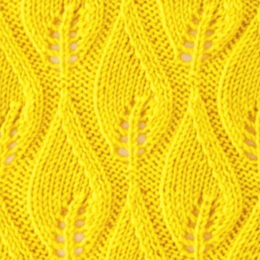 узор спицами " Листья"