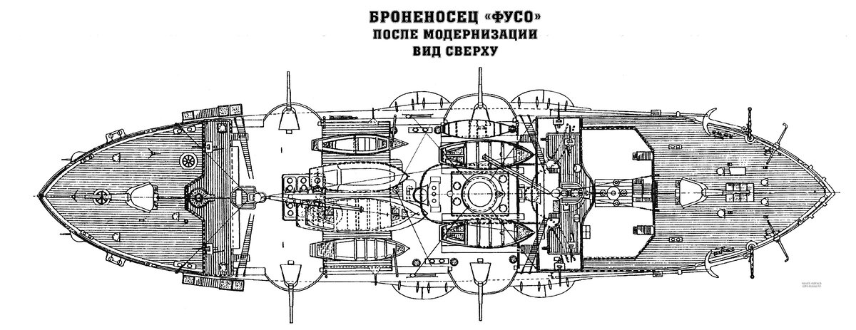 Броненосец фусо чертежи