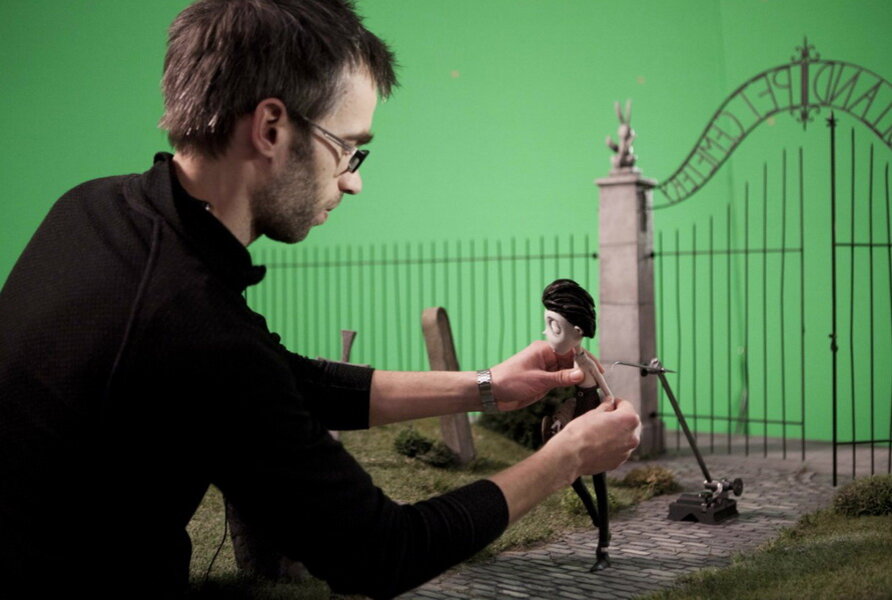 Создание мультфильма "Франкенвини" , 2012 год, реж. Тим Бёртон