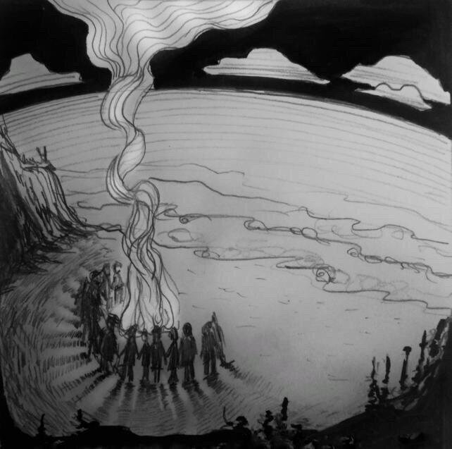 Берег Клина. Странный обряд. Иллюстрации: Анастасия Седанкина.