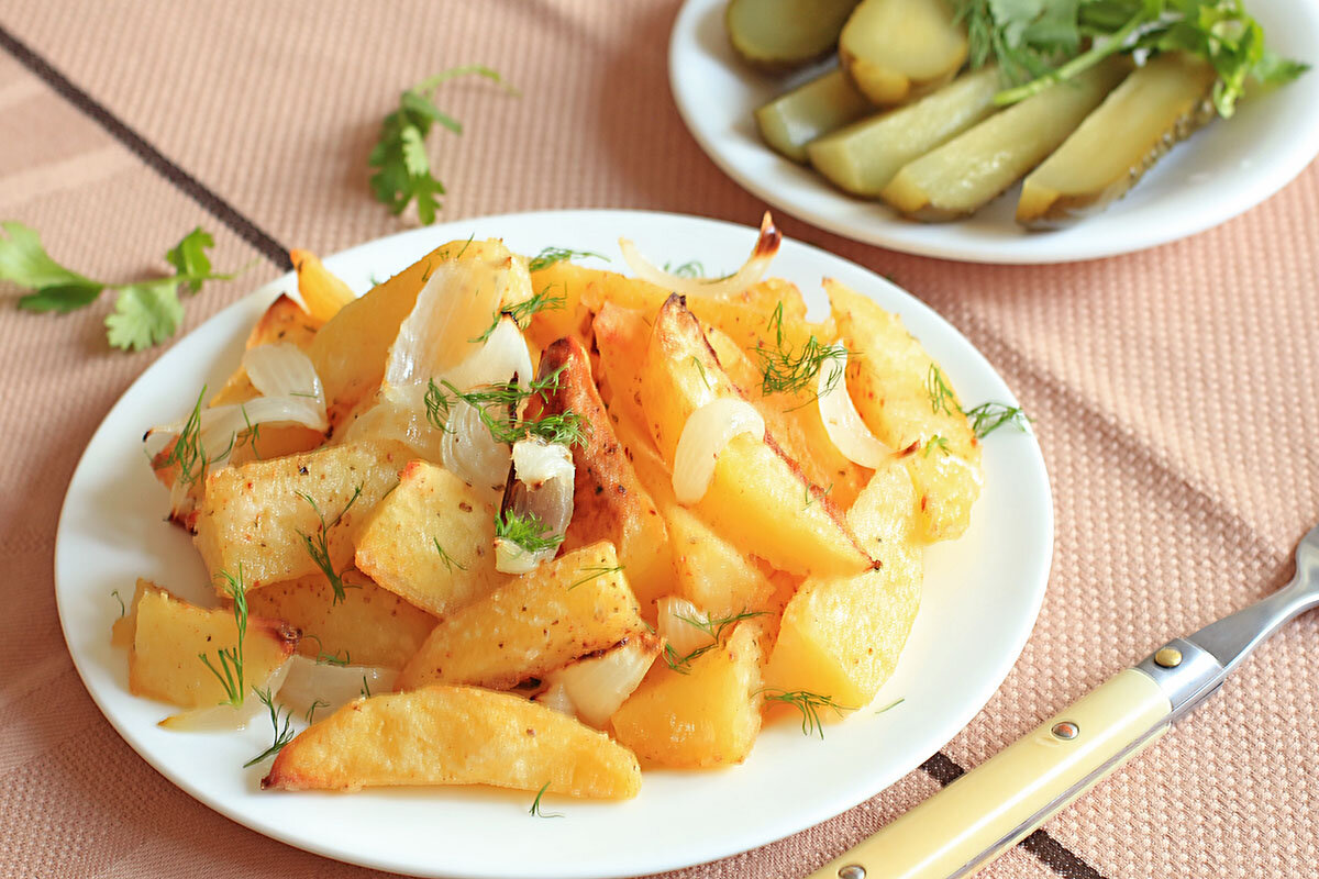 Нежный запеченный картофель с сыром рецепт – Русская кухня: Основные блюда. «Еда»