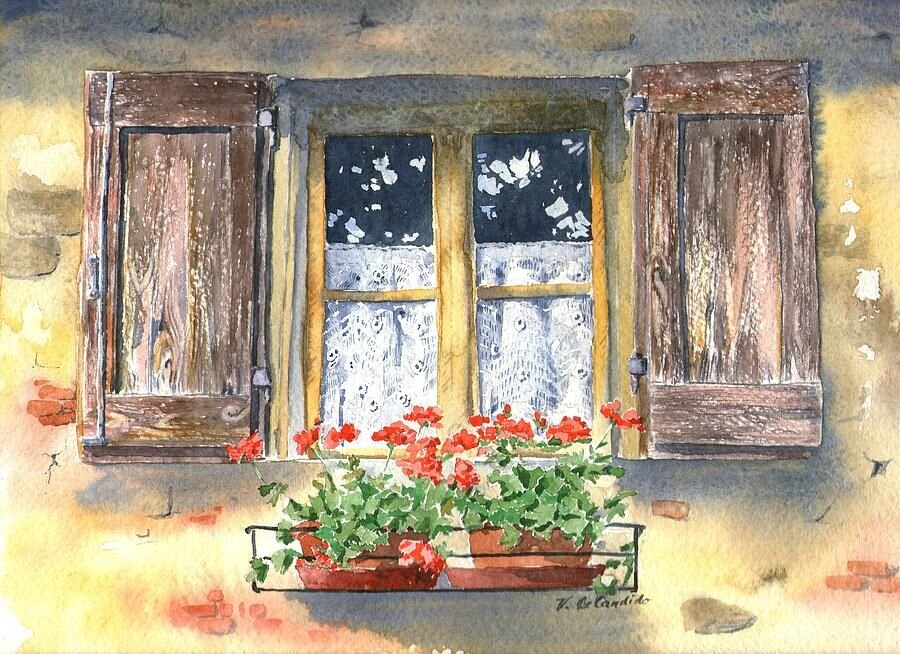 Открытая картина. Деревенское окно живопись. Картина окно. Старое окно в живописи. У окна картины художников.