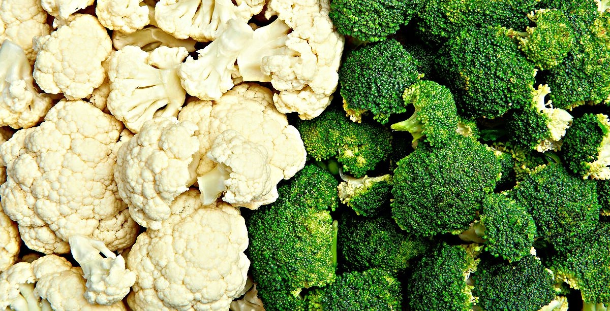 Цветная капуста.                                                                                                Брокколи.
