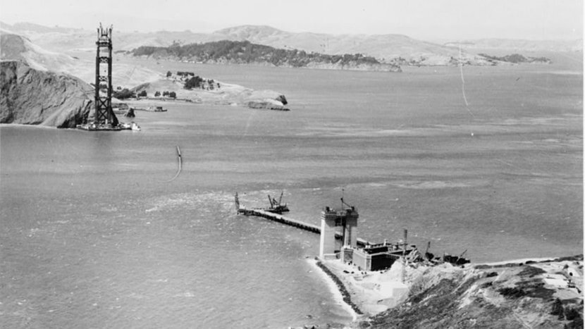 Строительство моста Золотые Ворота началось в 1933 году.