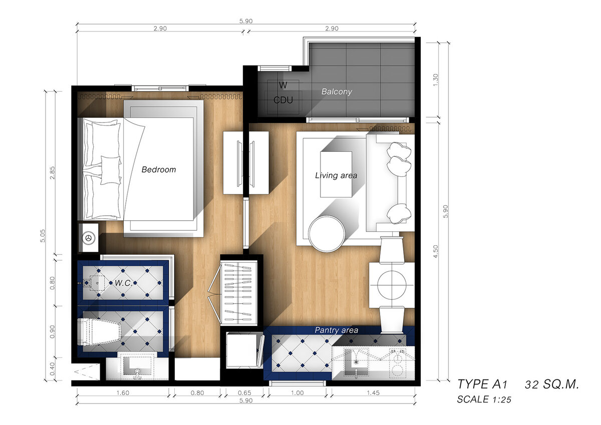 планировка квартиры с 1 спальней