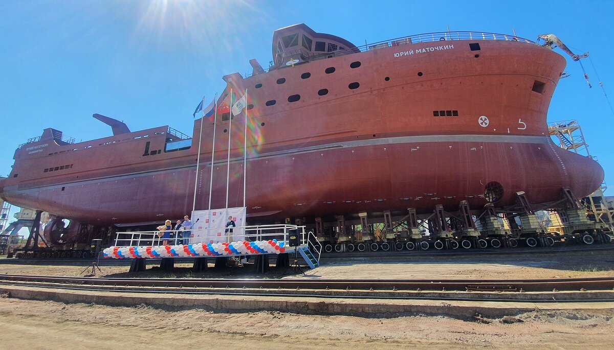 Церемония спуска на воду траулера "Юрий Маточкин" / Фото: ВСЗ