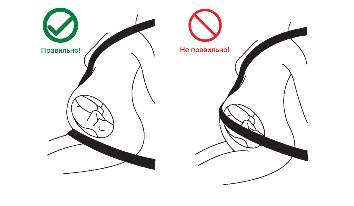 Как правильно пристегиваться беременным
