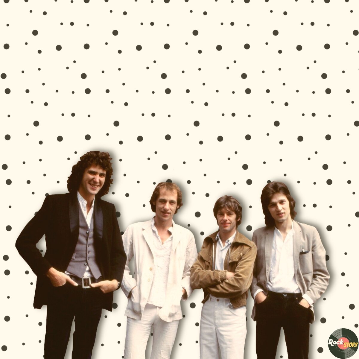 На фотографии: участники группы Dire Straits