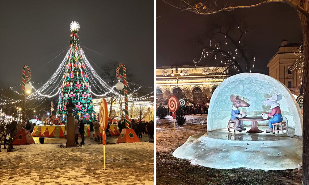 Московская площадь санкт петербург новогодняя