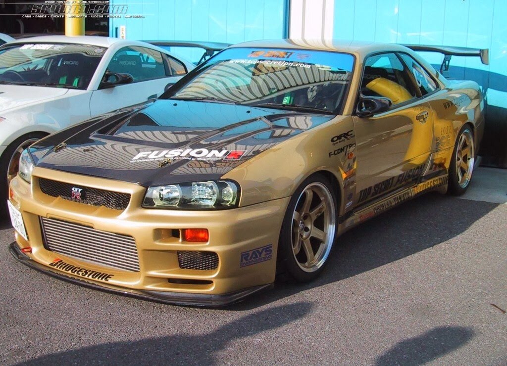 Skyline r34 GTR черный