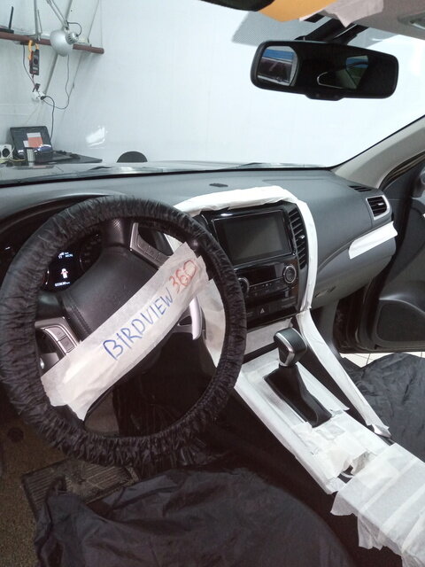 Установка системы кругового обзора на MITSUBISHI PAJERO SPORT 