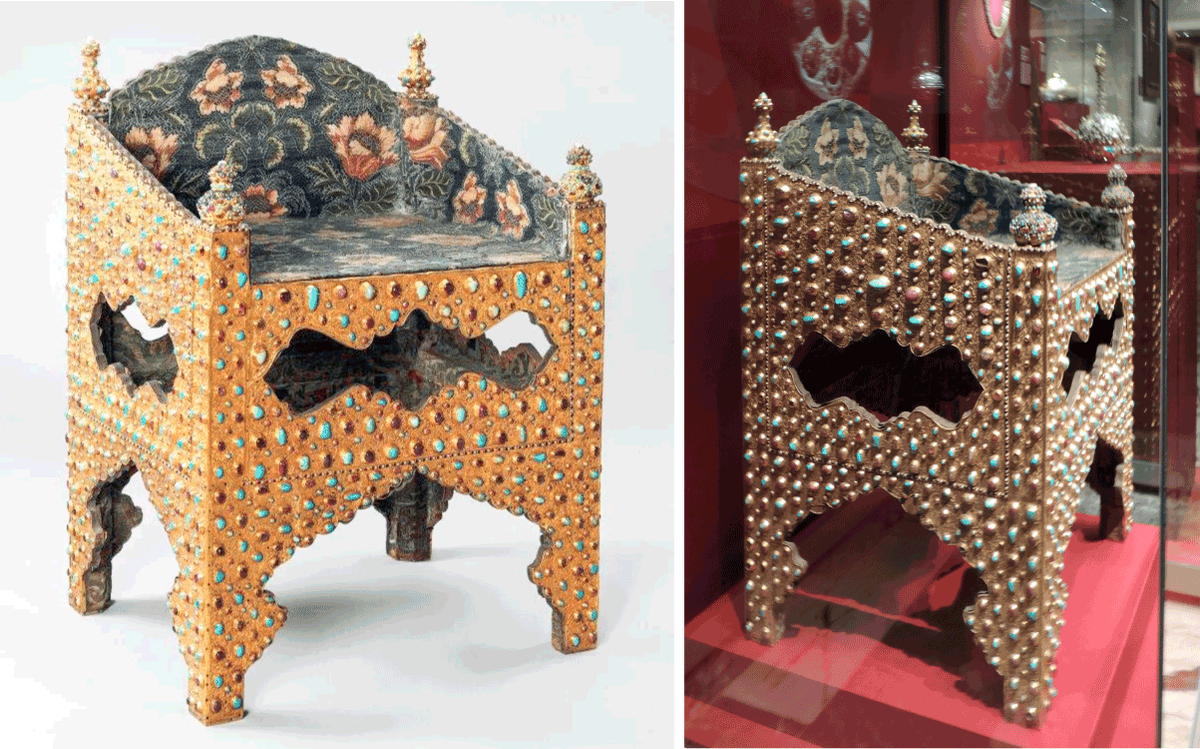 царский трон бориса годунова. золотой трон царя бориса годунова. золотой трон бориса годунова. трон бориса годунова в оружейной палате фот. троны оружейная палата борис годунов.