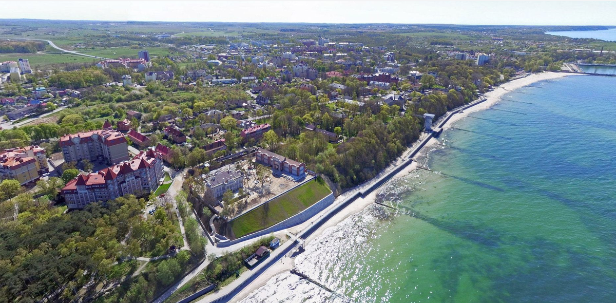 Зеленоградск аэрофото