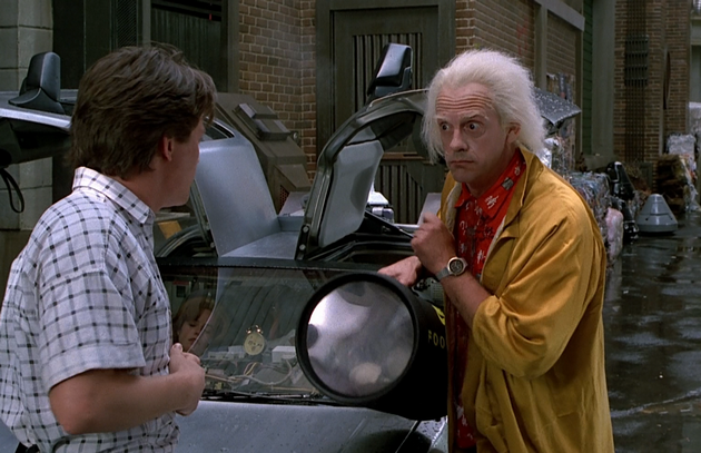 Кадр из фильма "Назад в будущее"