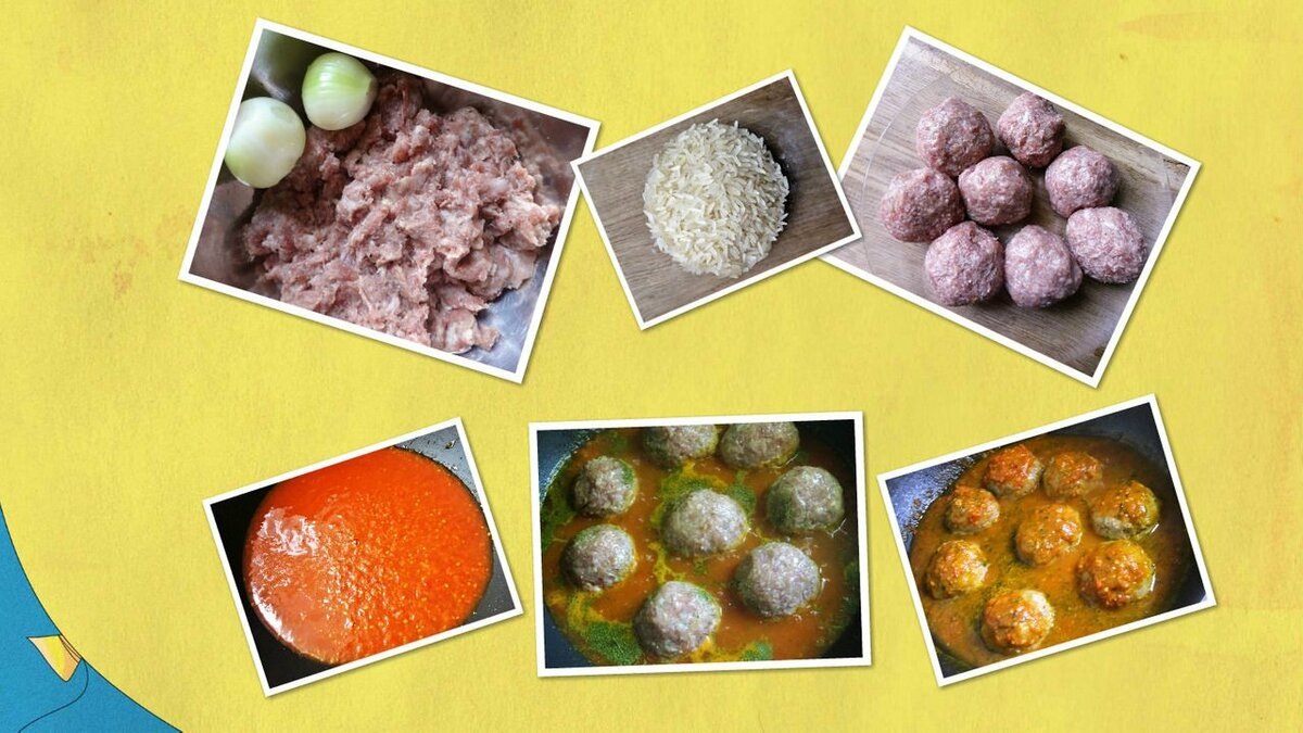 Продукты и процесс приготовления ёжиков