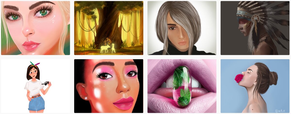 Первые работы цифровой иллюстрации