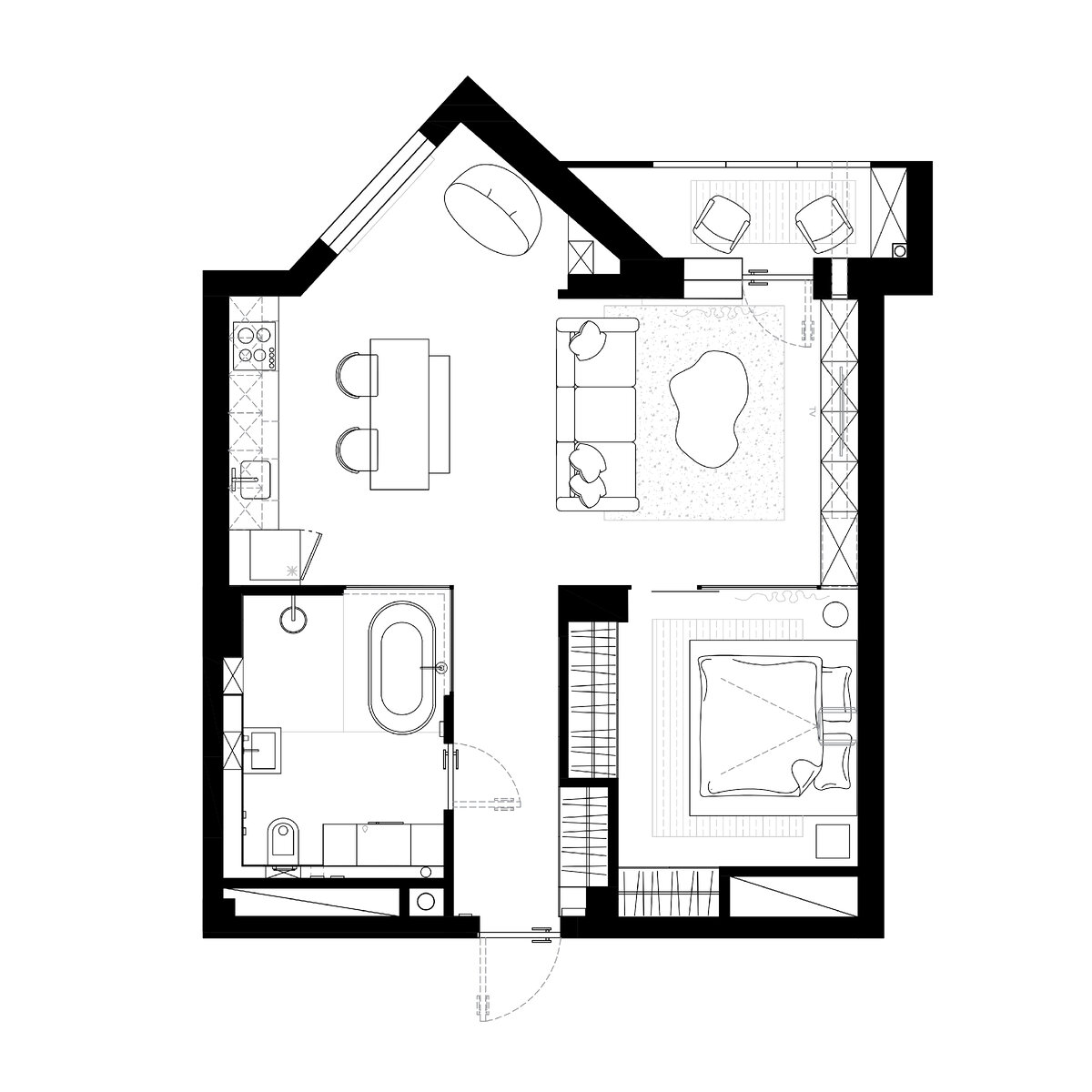 План квартиры после перепланировки