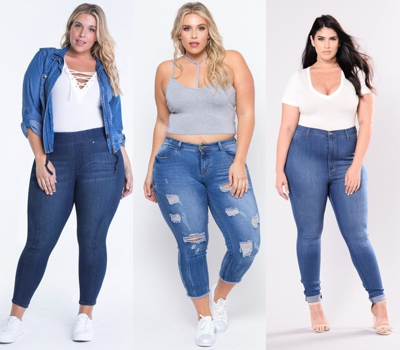 Модель джинсов для полных и маленьких женщин