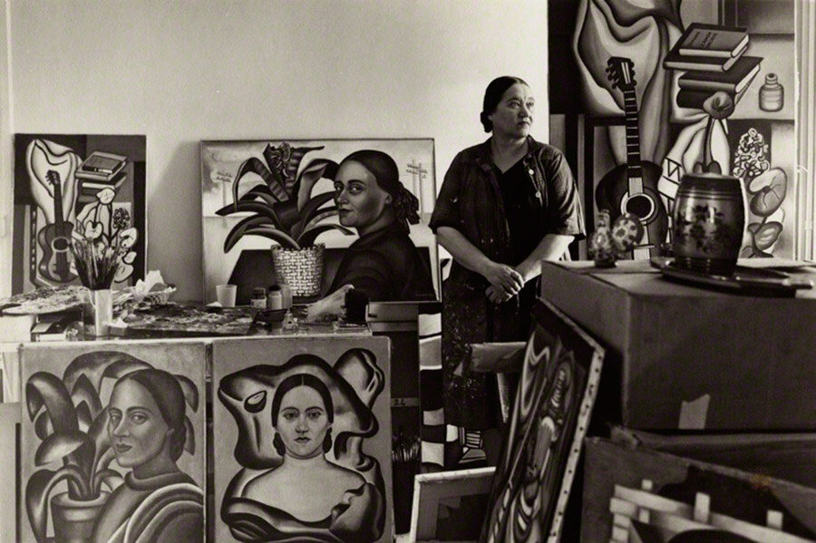 Надя Леже в мастерской