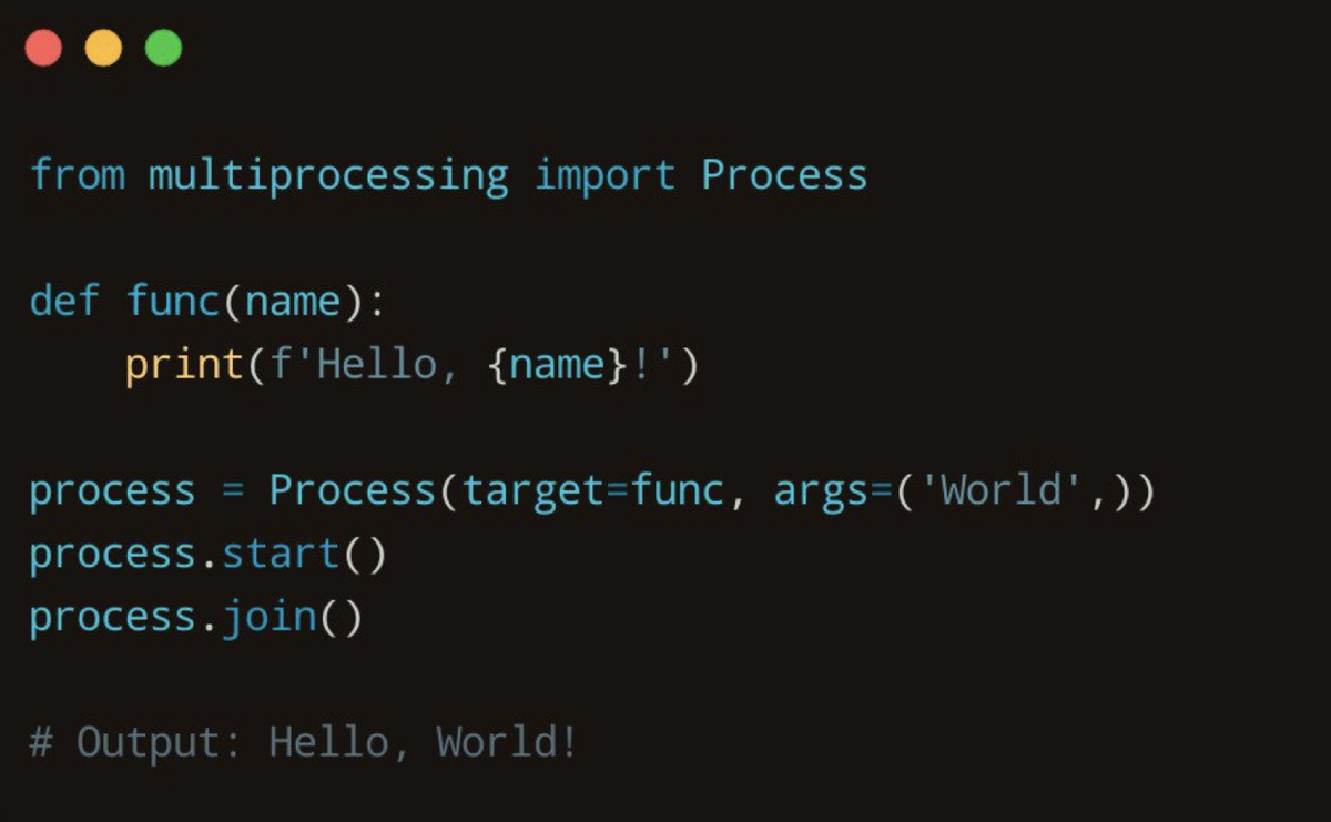 Класс Process из встроенного модуля multiprocessing позволяет создавать процессы без прямого вызова функции fork, про которую писали раньше на канале.