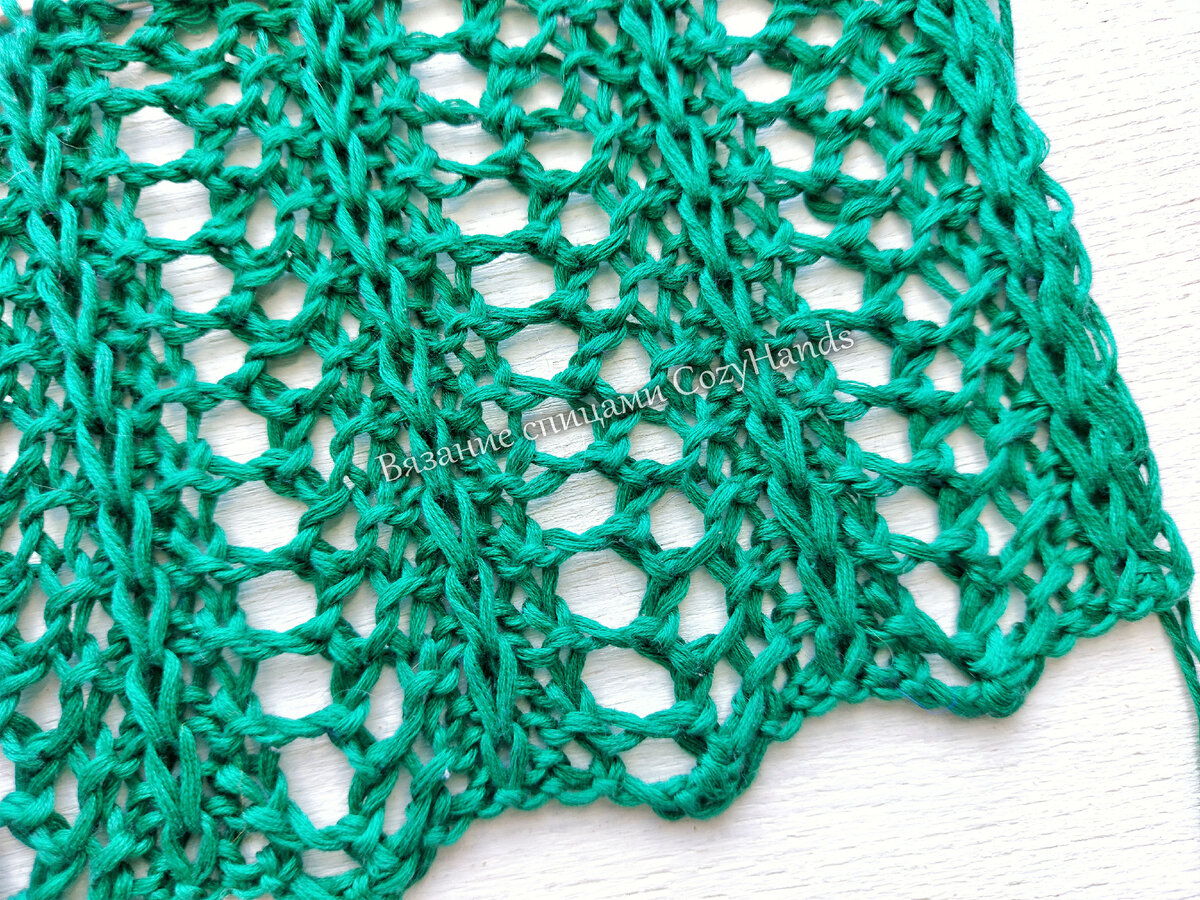 Простой и легкий ажурный узор