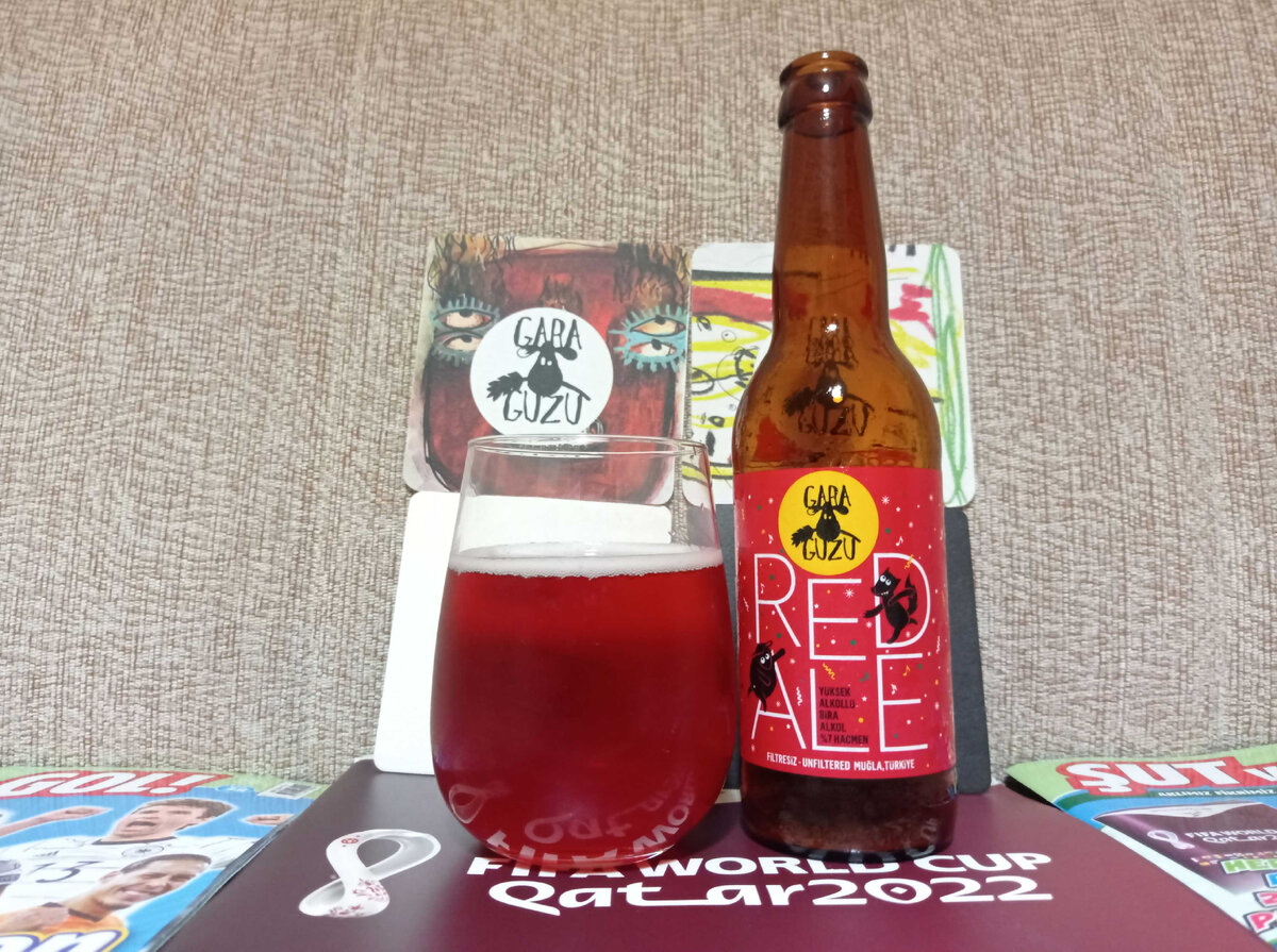 Red Ale Experimental в стакане. Фото автора