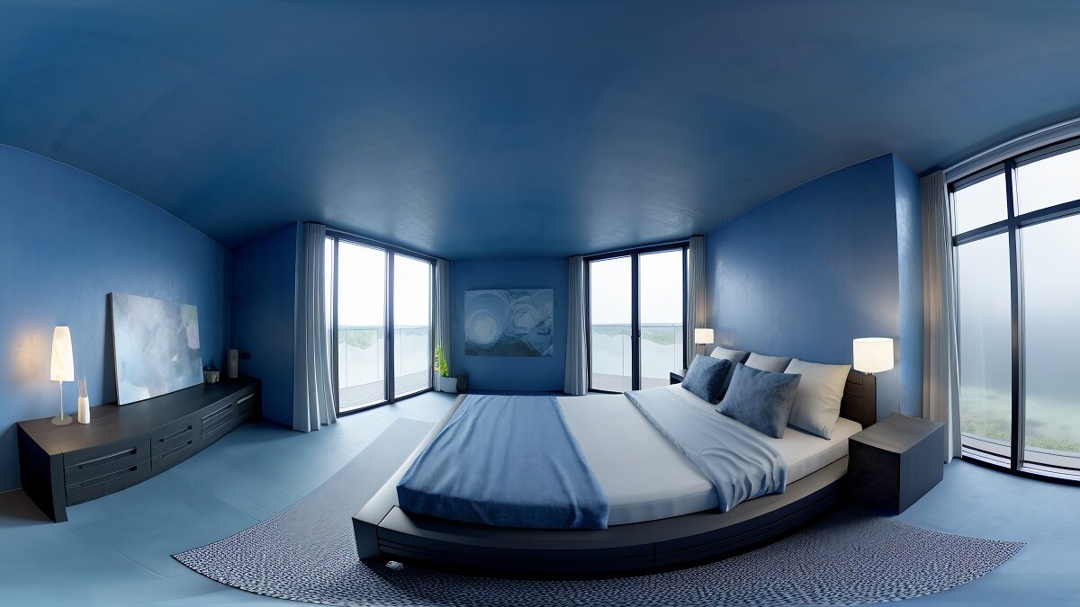    Голубая спальня