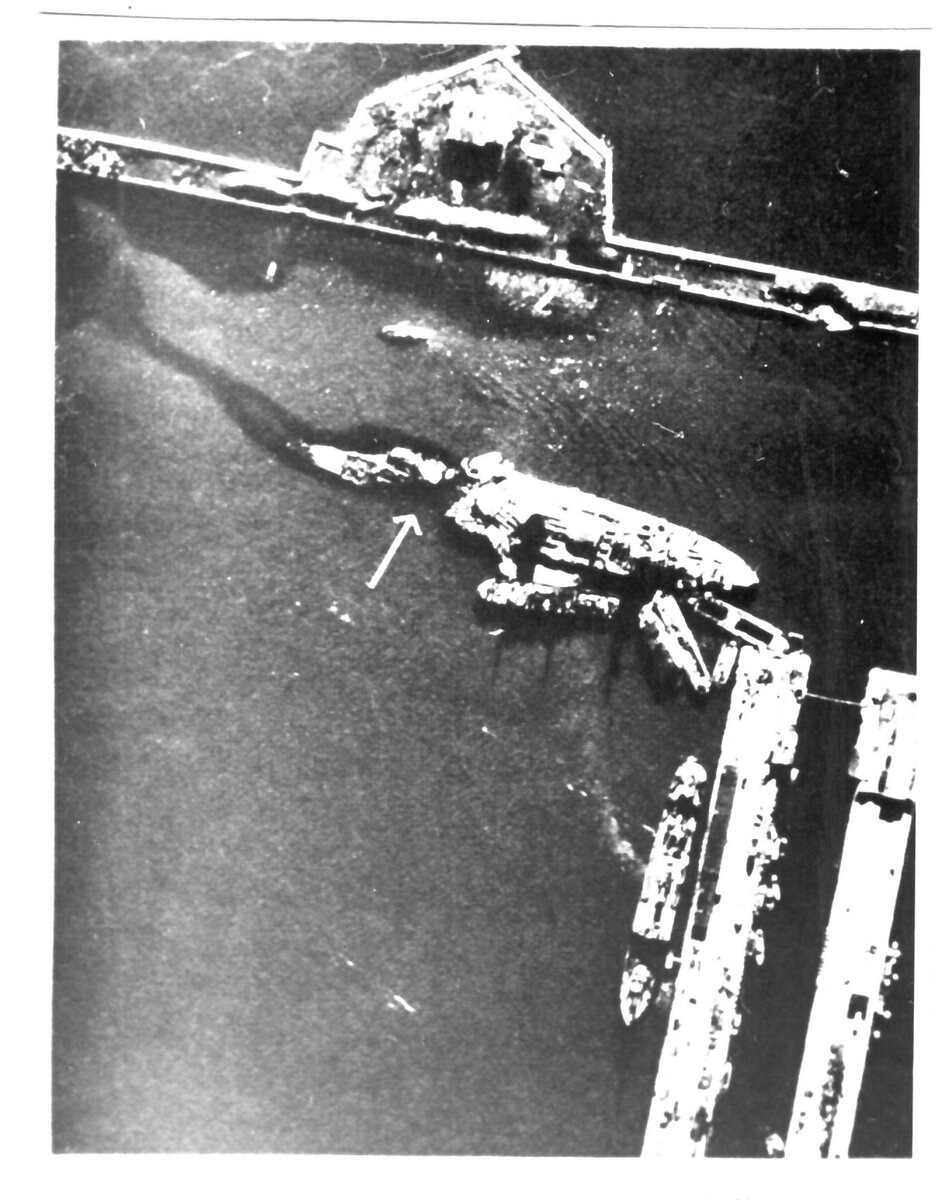 Повреждённый "Марат". Из открытых источников