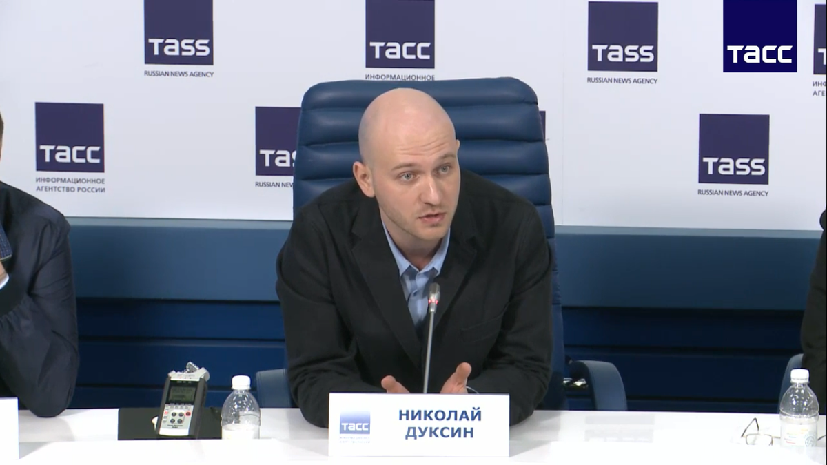 Николай Дуксин на пресс-конференции НРИС