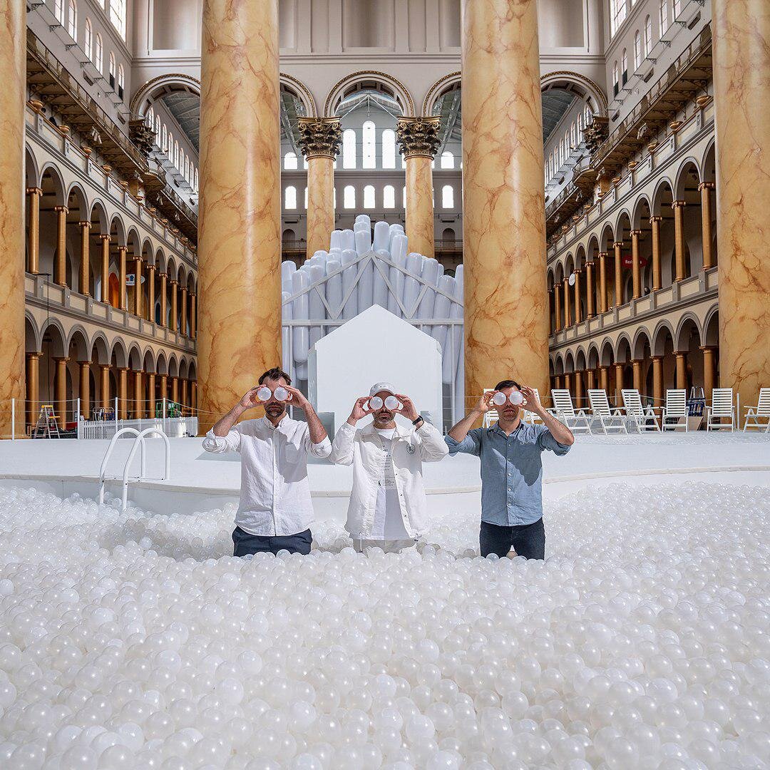 Бюро Snarkitecture: Дэниел Аршам (Daniel Arsham), Алекс Мустонен (Alex Mustonen) и Бэн Порто (Ben Porto). Фото by Wallpaper*