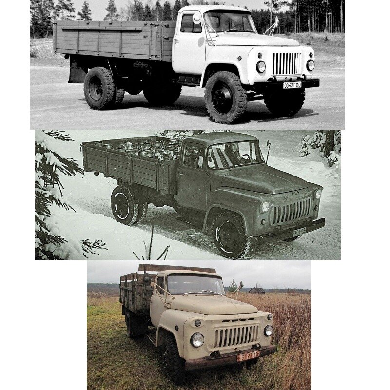                                         сверху ГАЗ-53, ГАЗ-56, ГАЗ-52