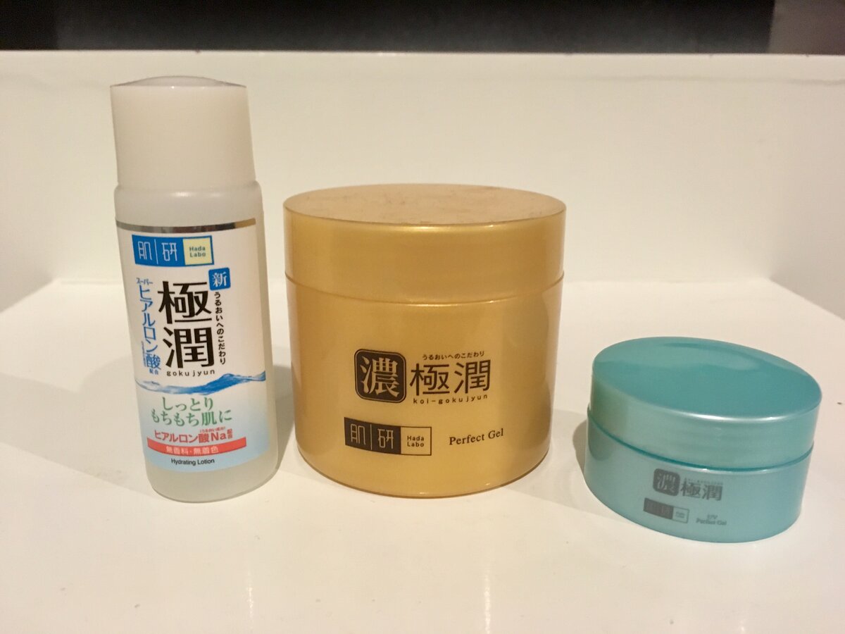 Мои любимчики Hada Labo: лосьон с гиалуроновой кислотой, гель 3-в-1 и солнцезащитный крем