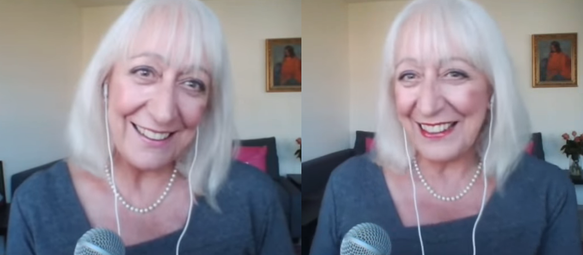 Видеоблогер с обычной (слева) и более яркой помадой (справа). Фото: http://sixtyandme.com