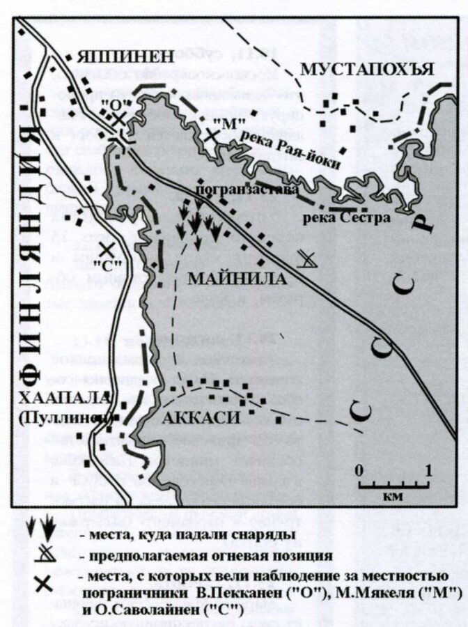 Схема местности, где все происходило