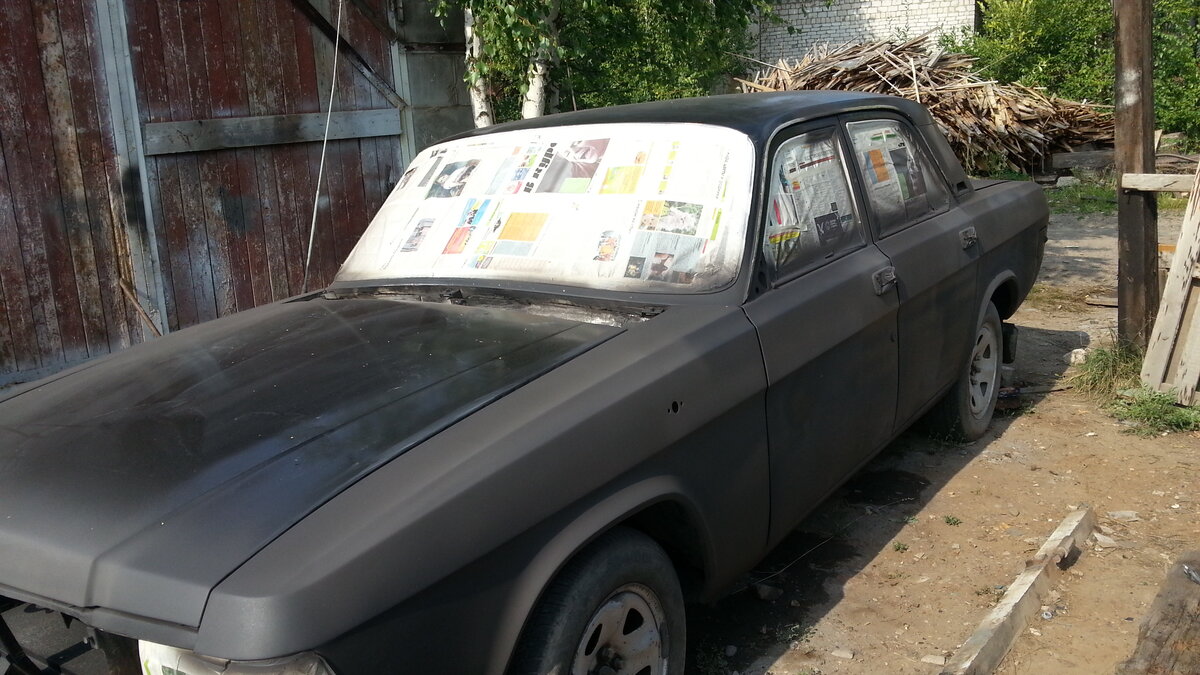 Покраска Волги в два цвета